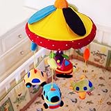 SHILOH Deluxe Baby Plüsch Kinderbett Mobile mit 60 Songs Spieluhr und arm - 3