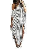 ❤【Anlass】: Geeignet für Dating, Weihnachtsfeier, Abhängen, Reisen, Zuhause, Strand, Urlaub oder andere Anlässe, auch für kühle Frühlings- und Sommersaison geeignet. Wir verpflichten uns, Ihnen den Komfort der ganzen Saison zu bieten. Kurzärmelige, lose Maxikleider für Damen Lässige, übergroße lange Kleider.