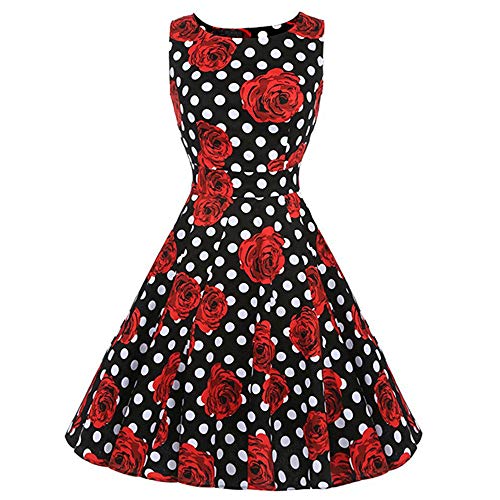 SXZG 2019 Nouvelle Jupe rétro tempérament Hepburn Wind Dress Print Slim Grande Robe