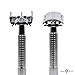 Jagen David ® B30 - Butterfly Double Edge Razor Safety Razor Fits All Double Edge Razor Blades unique Christmas gift for him (Silver)