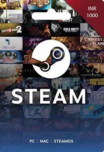 INR 1000 Steam Wallet Code (Digital Code- Email Delivery within 2 hours)