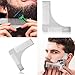 IUQY Beard Styling | Beard Shaping Template & Beard Bib Catcher, Shaping Template Comb Tool For Line up & edging - Beard Catcher Apron for Shaving Man Groomer Gift