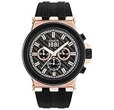 Armbanduhr CERRUTI 1881 Silikon Schwarz – Herren – 50 mm