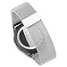Produktbild Pinhen Uhrenarmband 18MM Edelstahl Metall Silber Metallarmband Edelstahl für Uhren Uhrenarmbänder Huawei Watch Withings Activité Pop (18MM Milanaise, Silber)