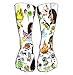 Produktbild jinhua1 Hohe Socken Outdoor Sports Men Women High Socks Stocking Set mole Hedgehog Camping Exploring World Insects Isolated Cartoon Images Little Kids Tile Length 19.7"(50cm)