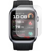 Engo Huawei Watch D2 İle Uyumlu Ekran Koruyucu, Tam Kaplayan Akıllı Saat Koruması, &Ccedil;izilmeye Dayanıklı TPU Koruma 2 Adet, HD 