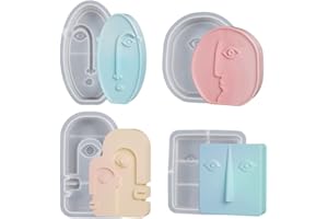 GDVONE Stampi in Silicone per Sapone Aromaterapia Candele Resina, Stampo in Silicone per Fai da Decorazioni per la Casa (tuta a quattro facce)