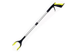 APTOPER Litter Pickers,32" Lightweight Extender Gripper Long Handy Assist Tool,Foldable Grabber Reacher Rubbish Pick Up Helping Hand for Adults (32" Yellow)