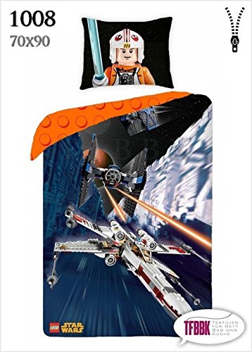 2 tlg Bettwäsche Kinderbettwäsche 140x200+70x90 1008 Lego Star Wars