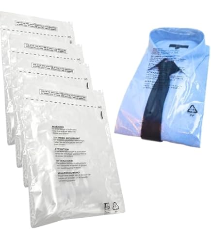 100 Bags Of 10x13 Clear Suffocation Warning Self Sealing FBA Bag - View #5