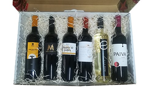 Cesta original para regalar con vinos de Ribera del Guadiana