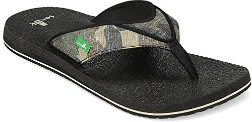sanuk camo flip flops