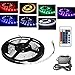 Produktbild Hengda® 10M 30LED Strip Farbwechsel LED stripe Streifen Band Lights Nicht Wasserdicht(IP20) | für Innenbereich Außenbereich Schlafzimmer Hochzeit Diele Badezimmer | Umweltfreundlich - Mit Fernbedienung 24 Tasten, Netzteil, Stromkabel, Trafo, Controller