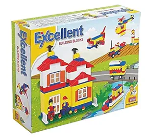 NGEL 300Pcs Excellent Building Block Game, Interlocking Block Set, Building Blocks for Kids, Construction Blocks Toy