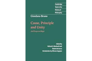 Giordano Bruno: Cause, Principle and Unity: And Essays on Magic