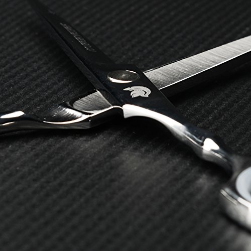 Spartan Beard Co. Barber Scissors – Stainless Steel Hair and Beard Trimmers – Professional Grade and Razor Sharp – Ergonomic Handle with Smooth Motion Cutting Power - 7