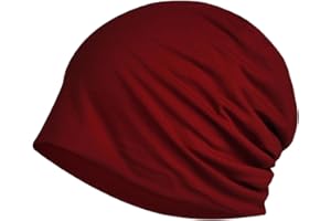 scicent Skull Caps for Women Fashion Thin Slouchy Beanie Hat Soft Stretch Chemo Headwear for Women UK