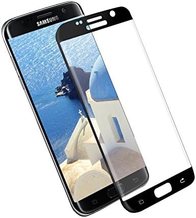 SURWELL Samsung Galaxy S7 Edge Tempered Glass Screen Protector 0.26mm Thinness 3D Full Coverage Screen Protector for S7 Edge (Black)