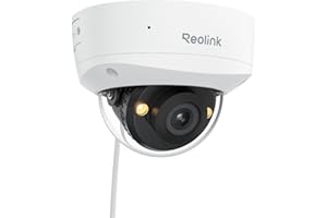 Reolink 5MP Cámara PoE con Foco y antivandálica IK10, visión Nocturna en Color, Audio bidireccional, detección Personas/vehículos/Animales, lapso de Tiempo, sin cuotas mensuales, RLC-540A