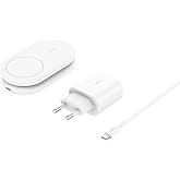 Belkin WIZ028VFWH BoostCharge Pro Katlanabilir Qi2 15W Kablosuz Şarj Standı - Beyaz