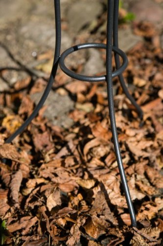Metallständer, Kranzhalter, Kranzständer, Mit Teller, Höhe: ca. 77,5 cm - 2