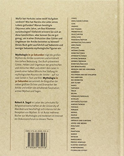Book's Cover of Mythologie in 30 Sekunden: Die sieben größten Dichter und Dramatiker des Altertums
