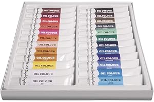 Rayher 38926000 Set Di Colori Ad Olio, Assortimento 24 Colori, Tubetti Da 12ml, Per Pittura Su Carta, Tela, Legno, Cartapesta, Per Hobbistica, Principianti Ed Esperti