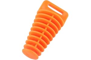 TERISASS Auspuffwaschstopfen für Motorrad, Dirt Bike, 2/4-Takt, ATV, Quad, Reinigungsset für Auspuffschalldämpfer (orange) + Stöpsel für Motocross zum Waschen der Kappe für Motocross