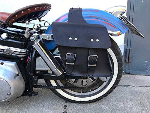 ORLETANOS RUDI Satteltaschen Set kompatibel mit Chopper HD Motorrad 125ccm Rebel Virago Fahrrad Biker BMW Honda Yamaha Biker Taschen Seitentaschen Dyna Streetbob Sportster Seitenkoffer Harley Davidson