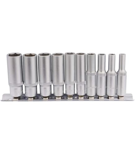 K Tool International [KTI21044] 1/4 In Dr 6 Point SAE and Metric Standard and Deep Socket Set - 44-Piece Socket Set