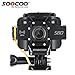Produktbild Soocoo 16 GB TF Karte S80 WiFi Sport Action Video, WiFi HD 1080P Action Video Kamera 3,8 cm Bildschirm Wasserdicht 20 m Video Starlight Nachtsicht unterstützt Mikrofon Sports DV Kamera + 1 Extra Akku