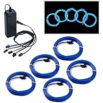 Podazz Flexibler Neon-Lichtschlauch - 5m EL Kabel Mit 3 Lichtmodi Für Partys & Dekoration