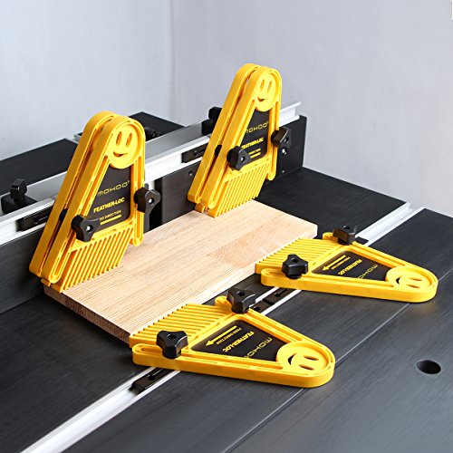 MOHOO 2x Featherboards Feder Loc Brett für Tischsägen Router & Tabellen Zäune Werkzeuge Gehrungsfugenlehre Slot Fenster und Türen DIY fuer Holzbearbeitung und Industriewesen usw. - 5