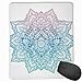 Produktbild Mouse Mat Stitched Edges, Bohemian Tattoo Style Zen Pastel Toned Mandala Abstract Lotus Flower Design,Gaming Mouse Pad Non-Slip Rubber Base