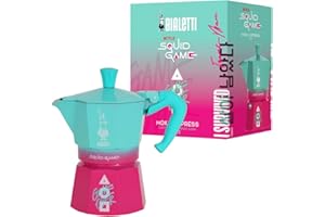 Bialetti Moka Express Squid Game© 3 Tazas, No Apto para Inducción, 130ml, Aluminio
