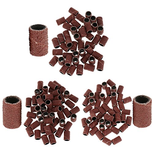 MagiDeal 50 Stück Nail Art Nagelfräser Ersatz Schleifband, Schleifhülsen – 120 # (Medium Grit) - 4