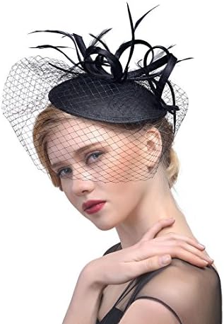 Ladies New Bride Hair Ornaments Photo Wedding Banquet Hat Head Flower Feather Cover Face veil Hair manual Ornaments Wedding Jewelry
