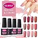 Gel Polish Pick Any 6 Colors Nude Color Nail Starter Kit Set Soak Off UV LED Nail Varnish 8ml by CLAVUZ