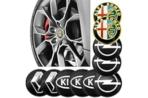 Zyj stores 4 pz 56 millimetri Ruota Pneumatico Centro Mozzo Tappi Adesivo Compatibile con Volkswagen BMW 3 4 5 6 Mercedes Benz Toyota Ford Audi VW Opel Skoda Auto Goods (Stile: Per Kia)