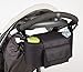 Allis 2in1 Stroller Buggy Organiser Pram Storage with shoulder strap - Black