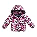 Marc janie Unisex-Baby Camouflage Down Warm Outerwear 110CM Purple Camo