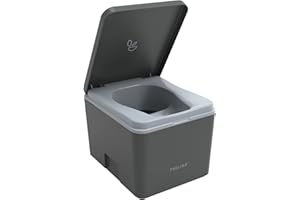 TRELINO EVO S, 39 x 33 x 29,6 cm, baño seco con Separador, WC portátil para Camping y Uso al Aire Libre, Inodoro seco para Furgonetas y autocaravanas, sin Agua ni Productos químicos