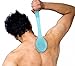 LAGUTE Long Handle Body Bath Shower Back Brush Scrubber Massager Skin Cleaning Brush mobility disability Help Bathing Aid (Blue)