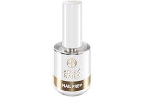 Boska Nails Disidratatore Nail Prep da 15 ml professionale disidratatore per unghie per una preparazione perfetta, sgrassato naturale piastra per unghie migliora l'adesione di smalto e gel pH neutro