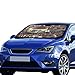 Produktbild EIJODNL Car Sun Shade Cover Köstliche Kaffeebohnen Faltbare Sonnenblende für maximalen UV- und Sonnenschutz Halten Sie Ihr Fahrzeug kühl 140 x 75 cm (55 x 30 Zoll) Car Sun Sun Shade