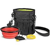 Haustier Futternapf, Furado Faltbar Reisenäpfe Schüssel Tragbare Wassernapf Hundenapf Fütterung Katzennapf Silikon Trinknapf Pet Bowl, Inklusive Futterbeutel für Hunde und Trainings Klicker