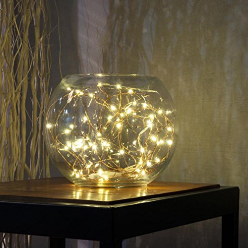 WINWINTOM 2M 20 LED-Knopf-Zellen-angetriebene Draht-mini feenhafte Schnur-Lichter (Warm Weiß) - 4