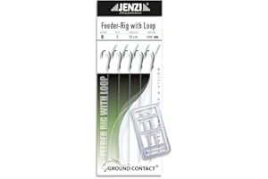 JENZI Lot de 5 crochets Method Feeder - Taille de l'hameçon : 8