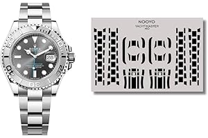 NOOYO Pellicola protettiva per Rolex Yachtmaster 40 protezione per cassa, bracciale e chiusura Numero di riferimento 126622, 126621, 116622 & 116621.