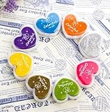 Kcopo Herzförmig Stempelkissen Stempel Pad Fingerdruck...